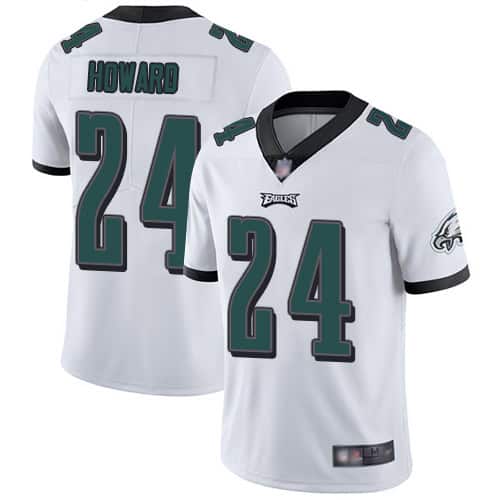 Philadelphia Eagles #24 Jordan Howard White Vapor Untouchable Limited Stitched Jersey