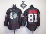 Blackhawks #81 Marian Hossa Black Accelerator 2015 Stanley Cup Stitched Jersey