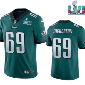 Philadelphia Eagles #69 Landon Dickerson Green Super Bowl LVII Patch Vapor Untouchable Limited Stitched Jersey