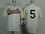 Orioles #5 Brooks Robinson Cream 1954 Turn Back The Clock Stitched Jersey