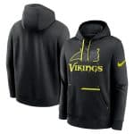 Minnesota Vikings Black Volt Pullover Hoodie