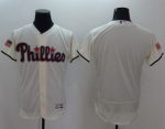 Phillies Blank Cream Fashion Stars Stripes Flexbase Authentic Stitched Jersey