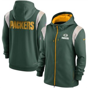 Green Bay Packers Green Zipper Hoodie