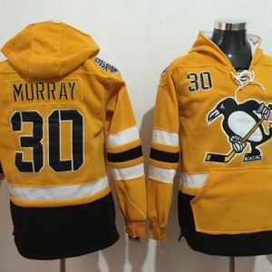 Penguins #30 Matt Murray Gold Sawyer Hooded Sweatshirt 2017 Stadium Series Stitched Jersey