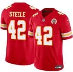 Kansas City Chiefs #42 Carson Steele Red F.U.S.E. Vapor Untouchable Limited Stitched Jersey