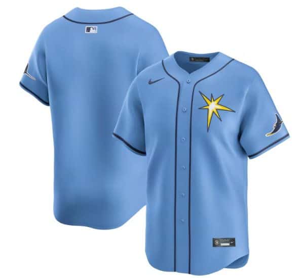 Tampa Bay Rays Blank Light Blue Alternate Limited Stitched Jersey