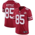 San Francisco 49ers #85 George Kittle Red Super Bowl LIV Vaper Untouchable Limited Stitched Jersey