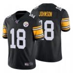 Pittsburgh Steelers #18 Diontae Johnson Black 2019 100 Season Vapor Untouchable Limited Stitched Jersey