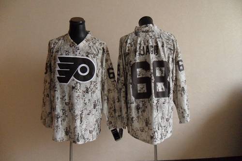 Flyers #68 Jaromir Jagr Camouflage Stitched Jersey