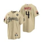 Arizona Diamondbacks #4 Ketel Marte Gold 2023 World Series City Connect Cool Base Stitched Jersey