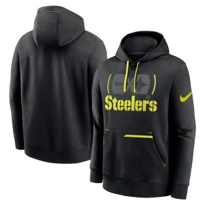 Pittsburgh Steelers Black Volt Pullover Hoodie