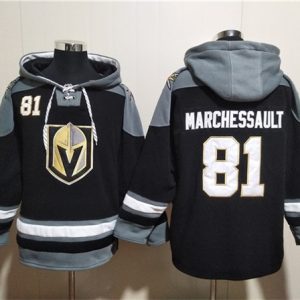 Vegas Golden Knights #81 Jonathan Marchessault Black Ageless Must-Have Lace-Up Pullover Hoodie