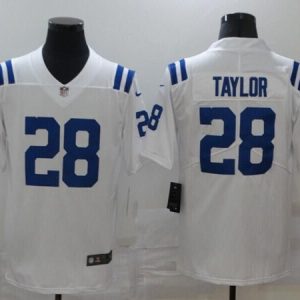 Indianapolis Colts #28 Jonathan Taylor White Stitched Jersey