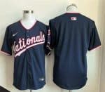 Washington Nationals Blank Navy Stitched Jersey
