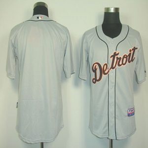 Tigers Blank Grey Cool Base Stitched Jersey