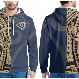 Los Angeles Rams Navy Gold Pullover Hoodie