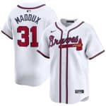 Atlanta Braves #31 Greg Maddux White 2024 Home Limited Stitched Jersey