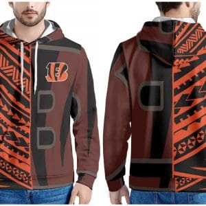 Cincinnati Bengals Orange Black Pullover Hoodie