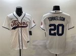 Detroit Tigers #20 Spencer Torkelson White With Patch Cool Base Stitched Jersey