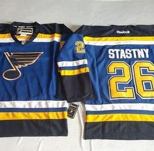 Blues #26 Paul Stastny Light Blue Home Stitched Jersey
