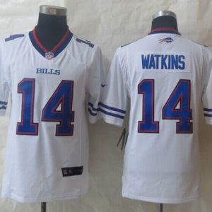 Bills #14 Sammy Watkins White Stitched New Limited Nike Jersey