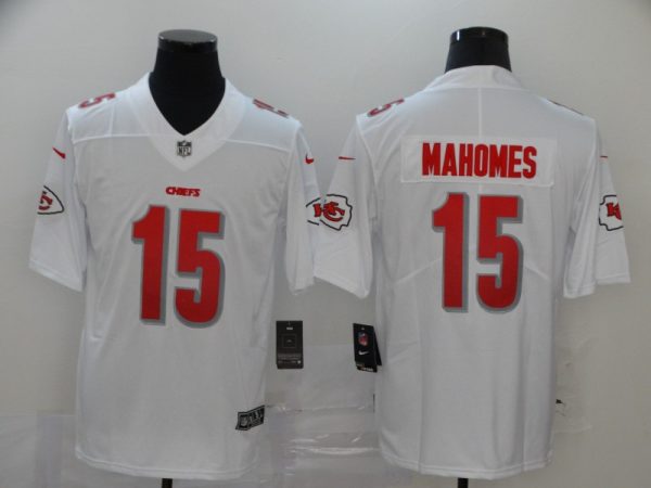 Kansas City Chiefs #15 Patrick Mahomes White Vapor Untouchable Limited Stitched Jersey