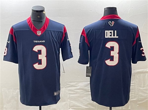 Houston Texans #3 Tank Dell Navy Vapor Untouchable Stitched Jersey