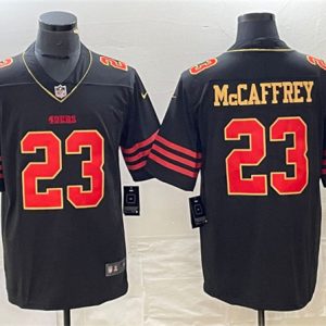 San Francisco 49ers #23 Christian McCaffrey Black Stitched Jersey