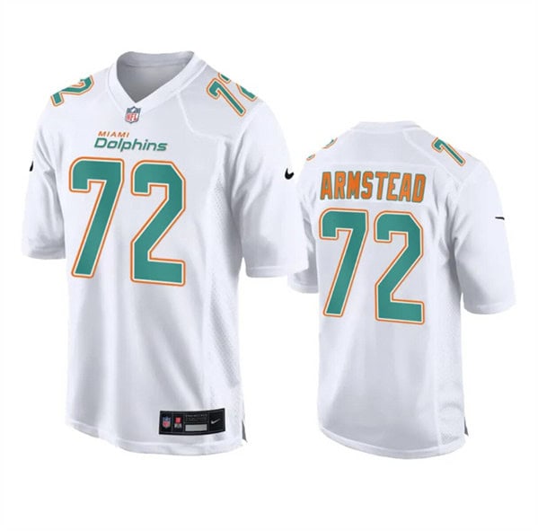 Miami Dolphins #72 Terron Armstead White Fashion Vapor Untouchable Stitched Jersey