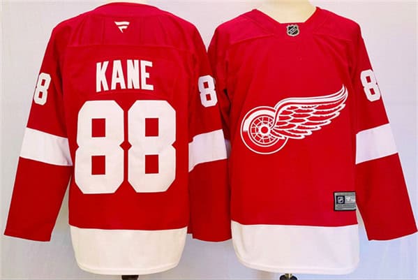 Detroit Red Wings #88 Patrick Kane Red 2024-25 Stitched Jersey