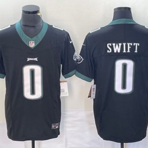 Philadelphia Eagles #0 D'Andre Swift White 2023 F.U.S.E. Vapor Untouchable Limited Stitched Jersey