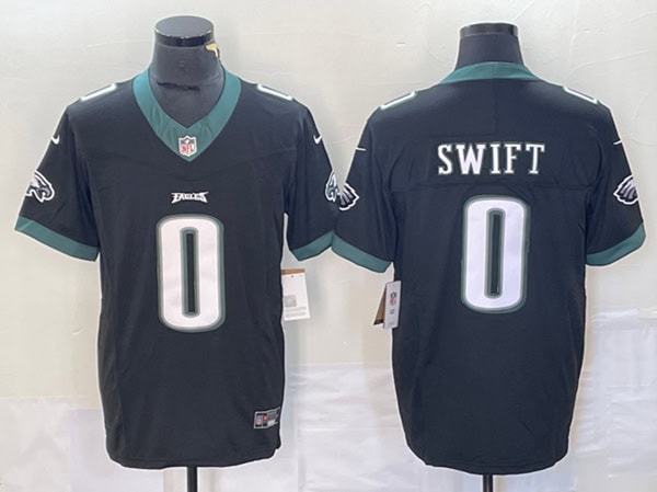 Philadelphia Eagles #0 D'Andre Swift White 2023 F.U.S.E. Vapor Untouchable Limited Stitched Jersey