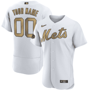 New York Mets Active Player Custom 2022 All-Star White Flex Base Stitched Jersey