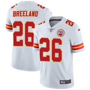 Kansas City Chiefs #26 Bashaud Breeland White Vapor Untouchable Limited Stitched Jersey
