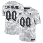 Baltimore Ravens Custom 2024 F.U.S.E Arctic Camo Salute To Service Limited Jersey
