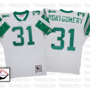 Mitchell And Ness Eagles #31 Wilbert Montgomery White Stitched Throwback Jersey