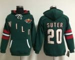 Minnesota Wild #20 Ryan Suter Green Old Time Heidi NHL Hoodie