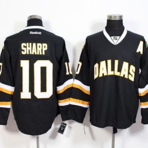 Stars #10 Patrick Sharp Black Stitched Jersey