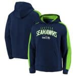 Seattle Seahawks Navy Game Time Arch Pullover Hoodie