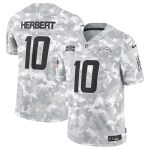 Los Angeles Chargers #10 Justin Herbert Arctic Camo 2024 F.U.S.E. Salute To Service Limited Stitched Jersey