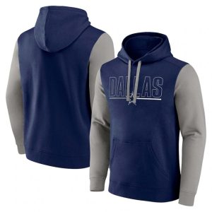Dallas Cowboys Navy Gray Outline Pullover Hoodie