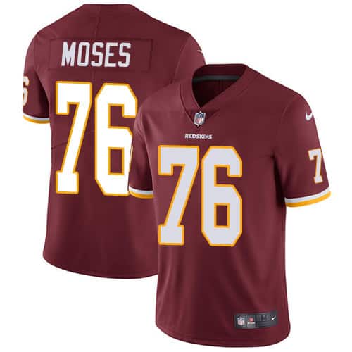 Washington Redskins #76 Morgan Moses Burgundy Red Vapor Untouchable Limited Stitched Jersey