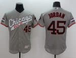 White Sox #45 Michael Jordan Grey Flexbase Authentic Collection Cooperstown Stitched Jersey