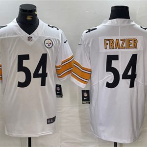 Pittsburgh Steelers #54 Zach Frazier White Vapor Untouchable Limited Stitched Jersey