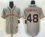 San Francisco Giants #48 Pablo Sandoval Grey Cool Base Stitched Jersey