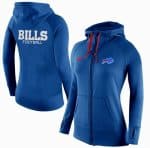 Nike Buffalo Bills Full-Zip Performance Hoodie Blue