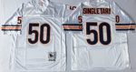 Mitchell Ness Bears #50 Mike Singletary White Small No. Throwback Stitched Jersey