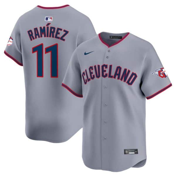 Cleveland Guardians #11 Jose Ramirez Gray 2025 Alternate Limited Stitched Jersey