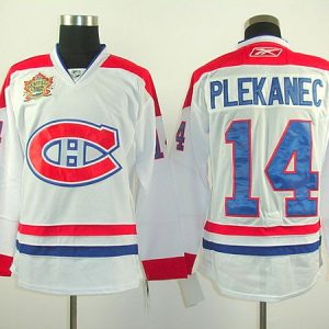 Canadiens #14 Tomas Plekanec Stitched White Heritage Classic Style Jersey