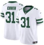 New York Jets #31 Tarik Cohen White 2023 F.U.S.E. Vapor Limited Throwback Stitched Jersey